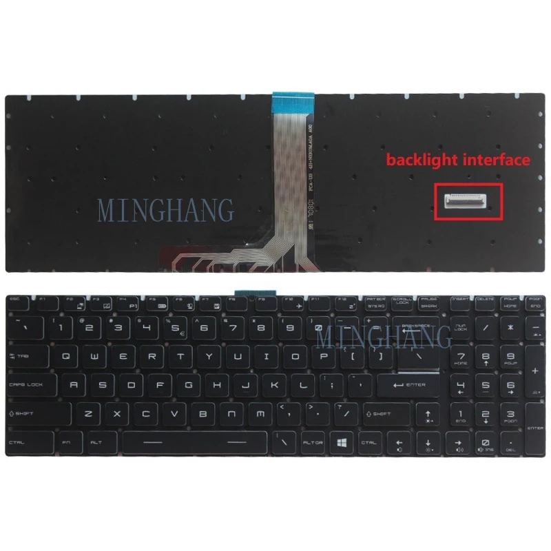Фото Новая RGB-клавиатура с подсветкой для MSI MS-16K5 GS63 Stealth 8RE MS-16K7 GS63 Stealth 8RF №2