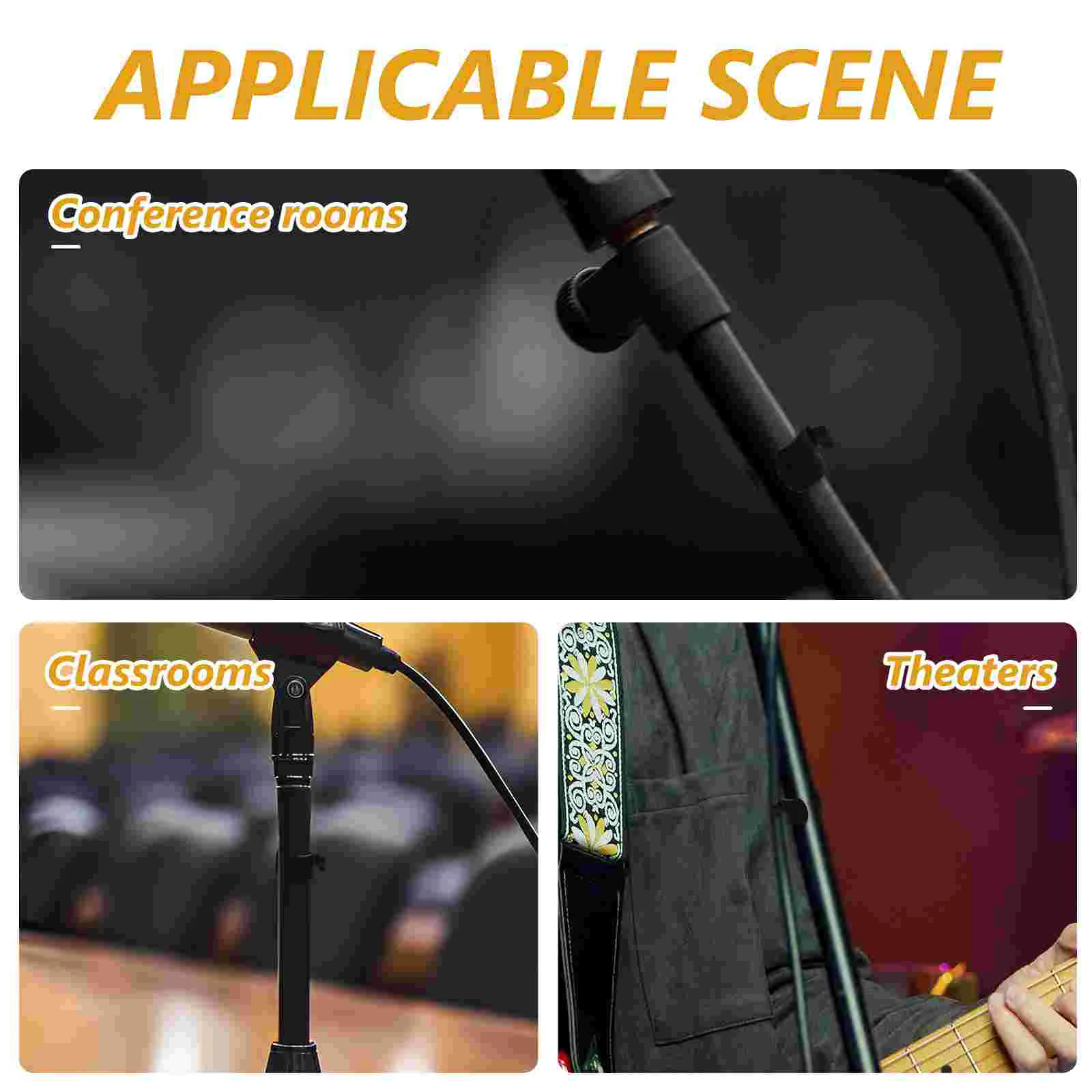 Кабельные зажимы для крепления микрофона пластик беспроводной черной подставки