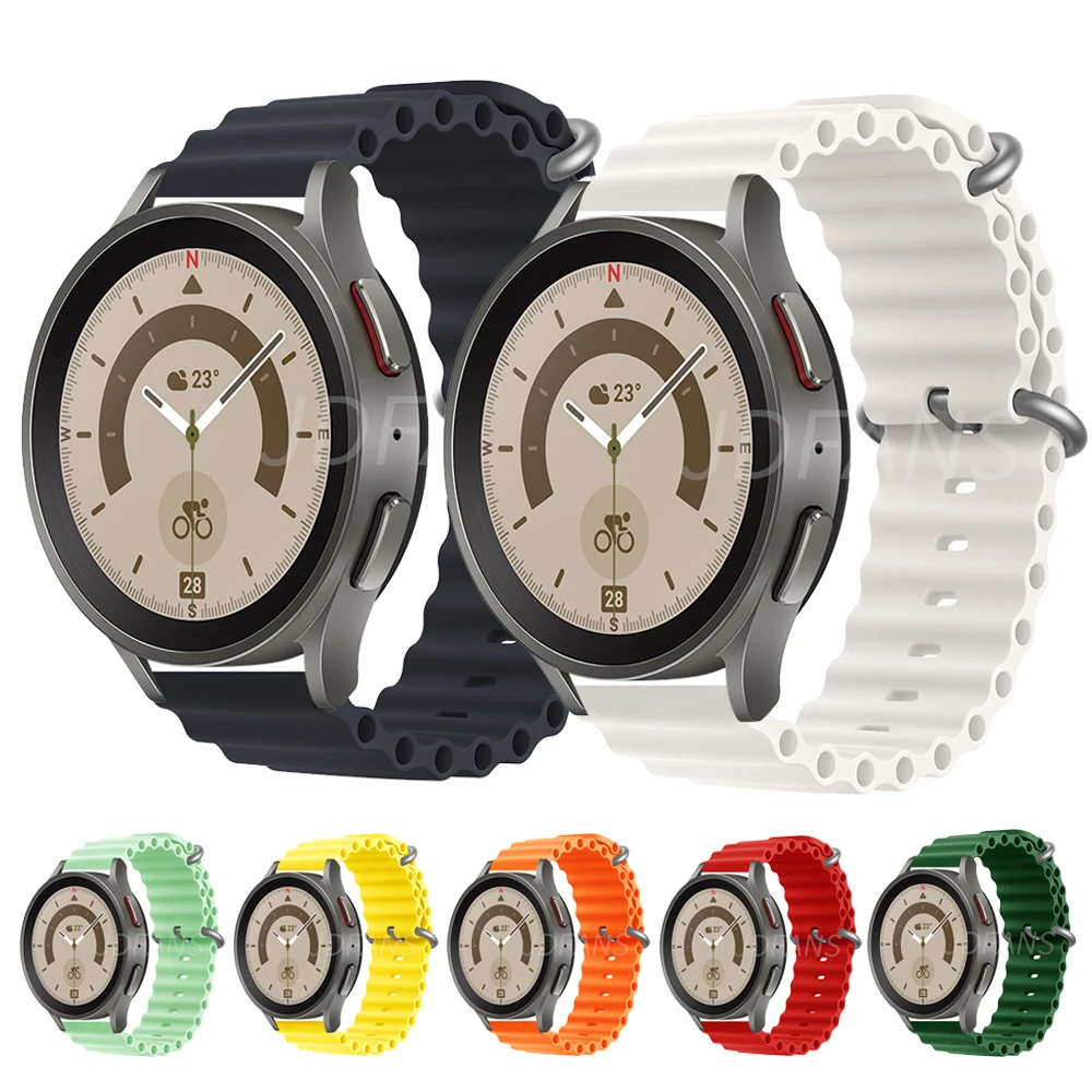 

Ocean Starp For Samsung Galaxy Watch 5/5 pro 4 classic 40/42/44/46mm 45mm 20mm 22mm Silicone Band For Huawei GT2/2e/3 pro 43/46