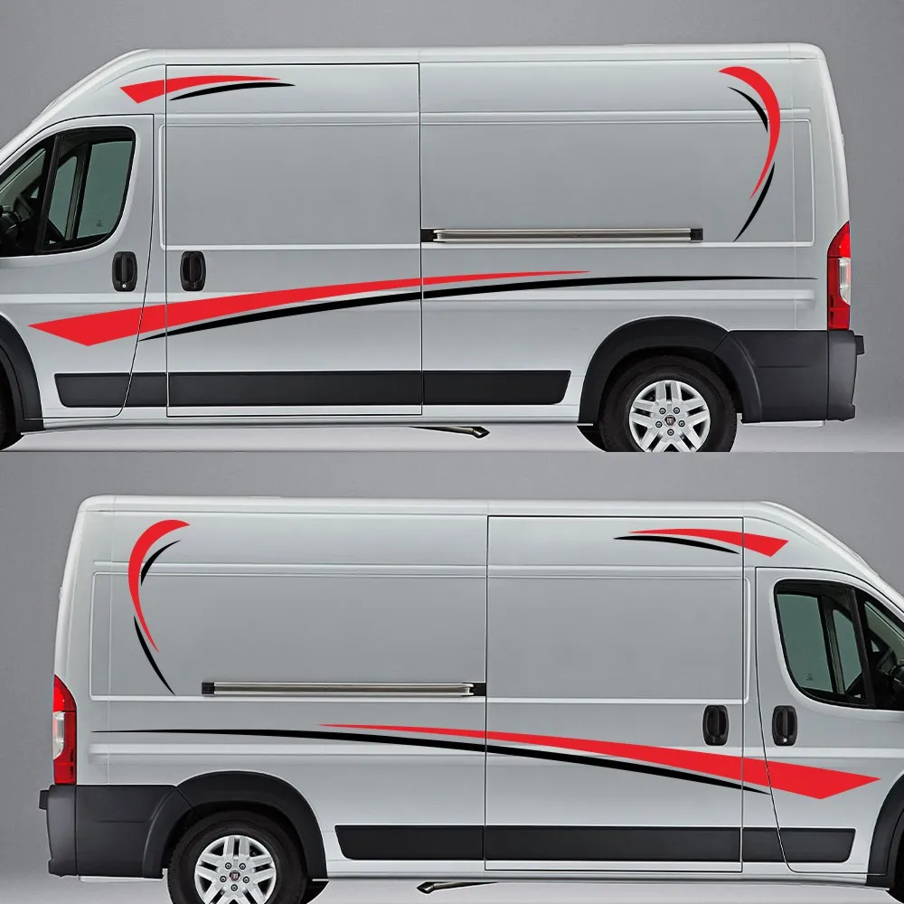 

6 шт., автомобильные виниловые наклейки для VW T5 T6 Peugeot Citroen Jumper Fiat Ducato