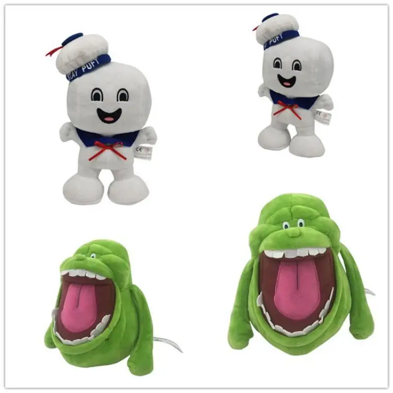 

30Cm Ghostbusters Big White Plush Toy Ghost Eater Cute Cartoon Doll Children's Birthday Gift Halloween Christmas Toys
