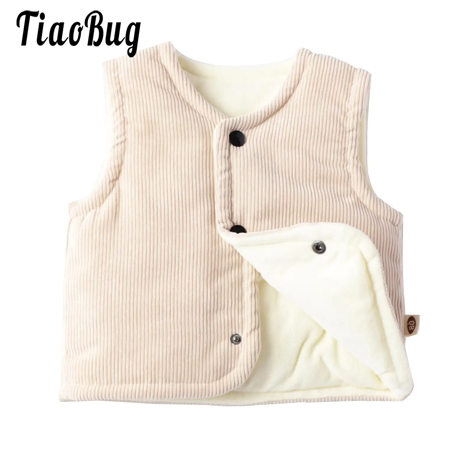

Baby Velvet Vest Boys Girls Sleeveless Velvet Jacket Tops Cotton Quilted Coats Waistcoat Warm Padded Vest Infant Toddler