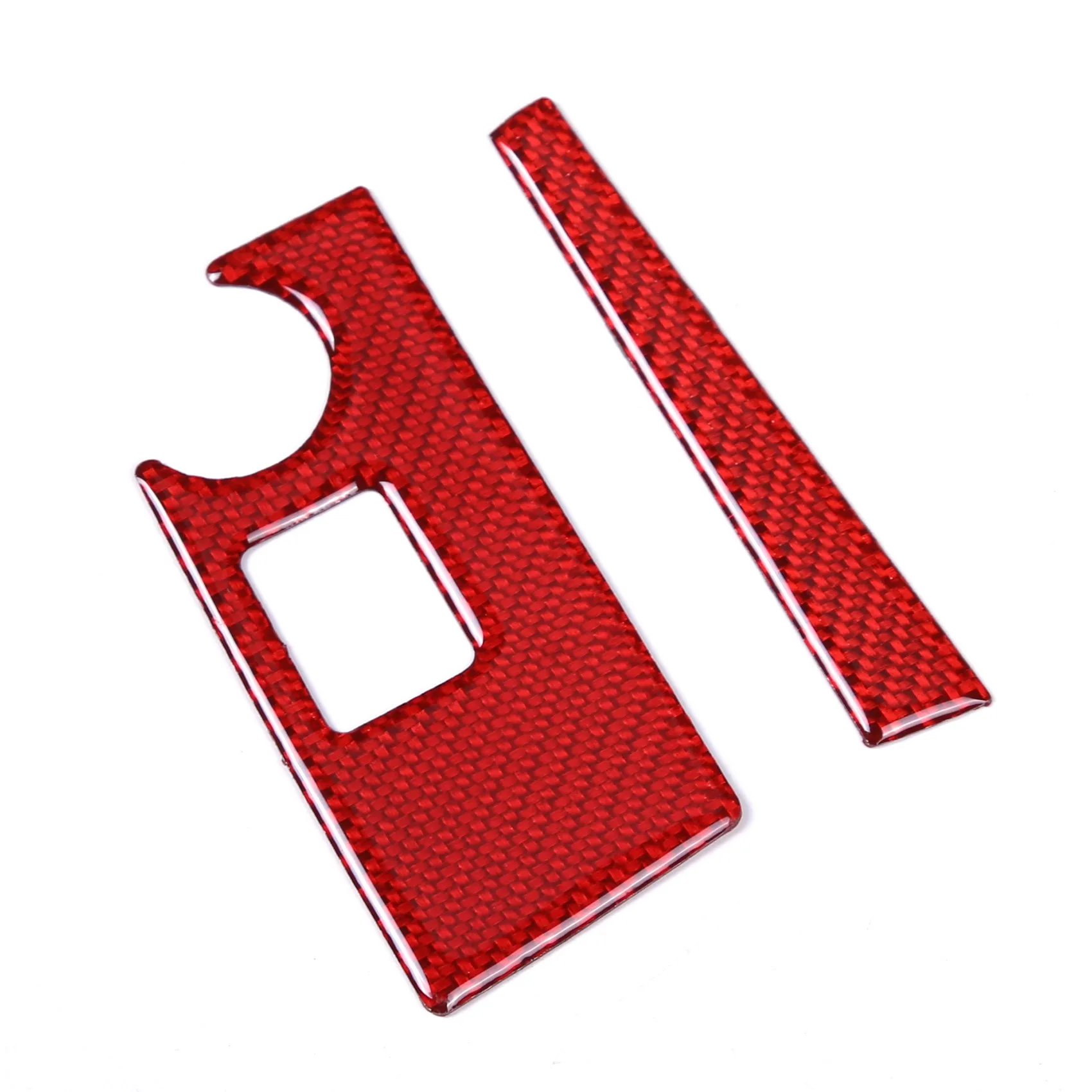 

Car Red Soft Carbon Fiber Navigation Screen Cover Trim Stickers for C7