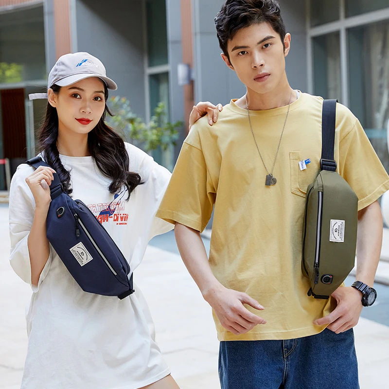 

KOOGER Mini Sling Bag Chest Bags Men Women Lightweight Nylon Crossbody For Hiking Cycling Traveling Shopping