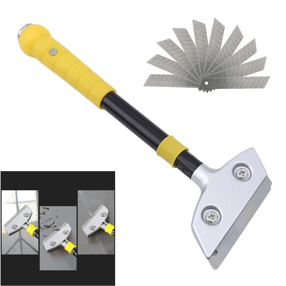 

Tile Adhesive Removal Heavy Duty Aluminium Blade Tile Glass Floor Cleaning Tools Stainless Steel Wallpaper Remover Painting
