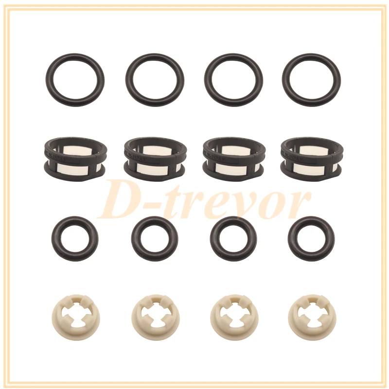 

Fuel Injector Seal O-Ring Kit Seals Filters for 16600-57Y01 1991-1999 Nissan Sentra 200SX NX 1.6L L4 GA16DE Engine 16600-57Y00