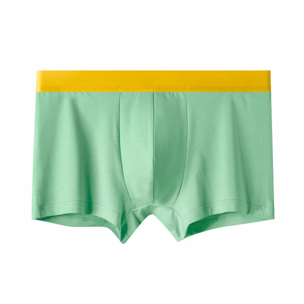 

Men Trunks Low Rise Bulge Pouch Boxer Cotton Breathable Shorts Knickers Boxer Briefs Underwear Home Underpants Mens Interior