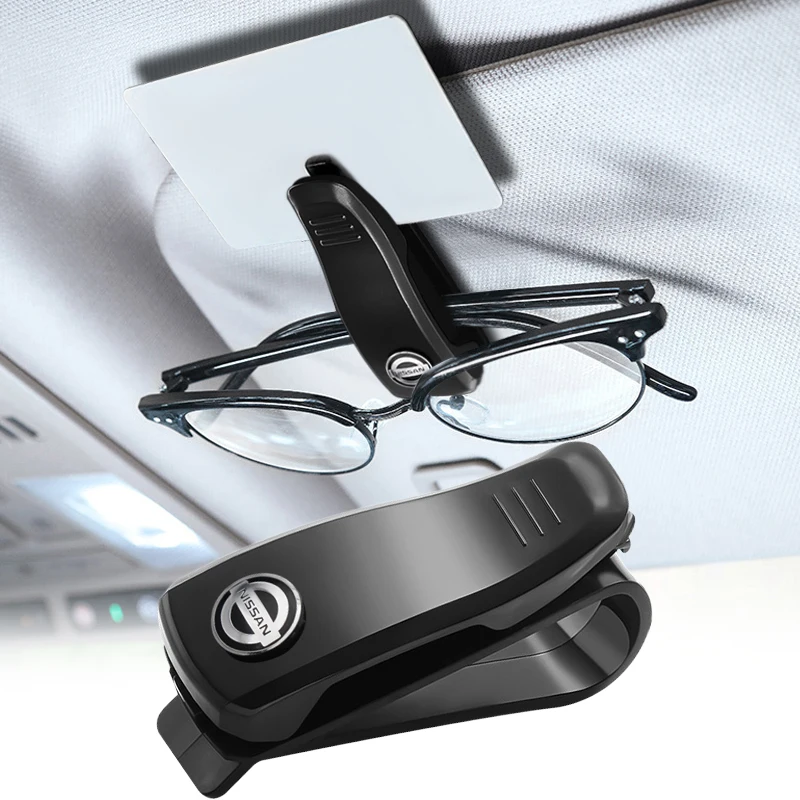 

For Nissan Tiida Teana Skyline Juke XTrail Glasses Firmware Clip Car Logo Strong Protection Easy Storage Universal Accessories