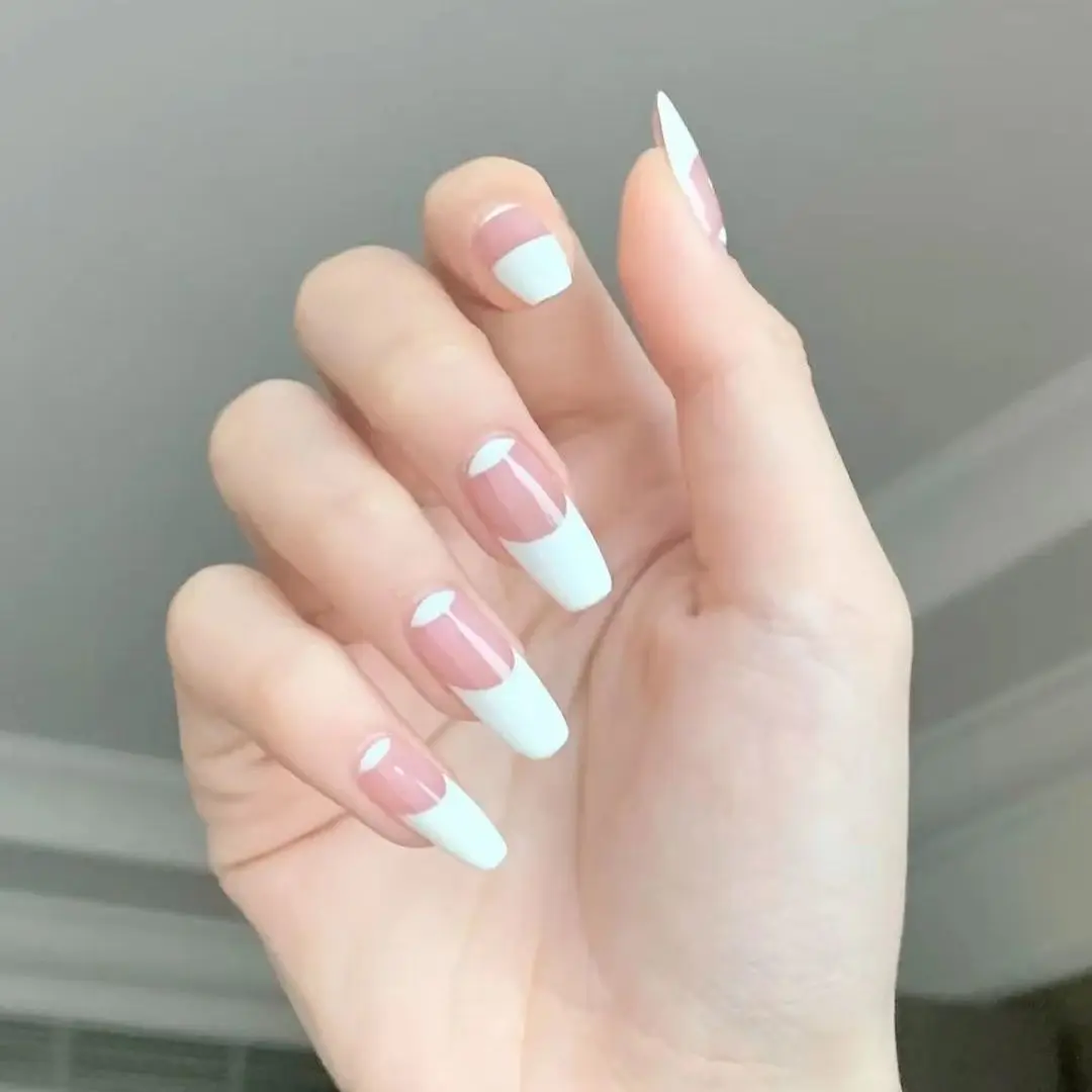 

Hand Wear Nails Ins Style French Nail Enhancement Light Luxury Advanced Whitening False Nail Patch Goddess Must Be Removable