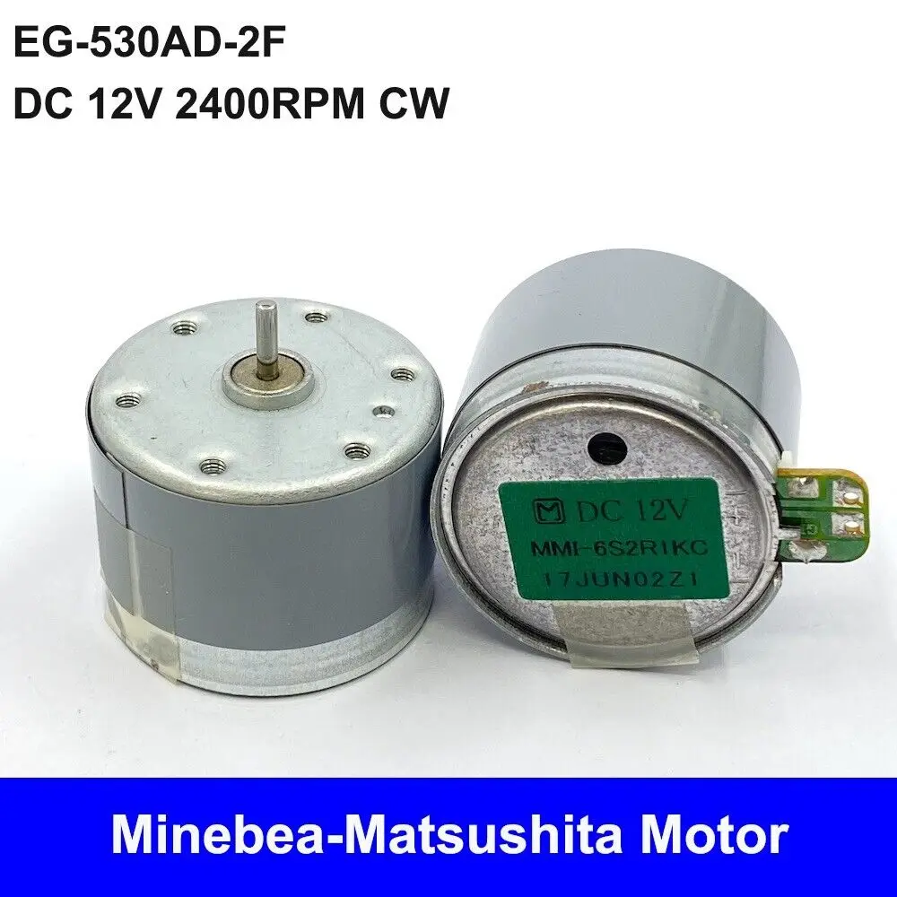 

35mm MMI-6S2R1KC Motor DC 12V Replace Mabuchi EG-530AD-2F 12VDC 2400RPM CW Capstan Motor Tape Deck Recorder Audio Spindle Motor
