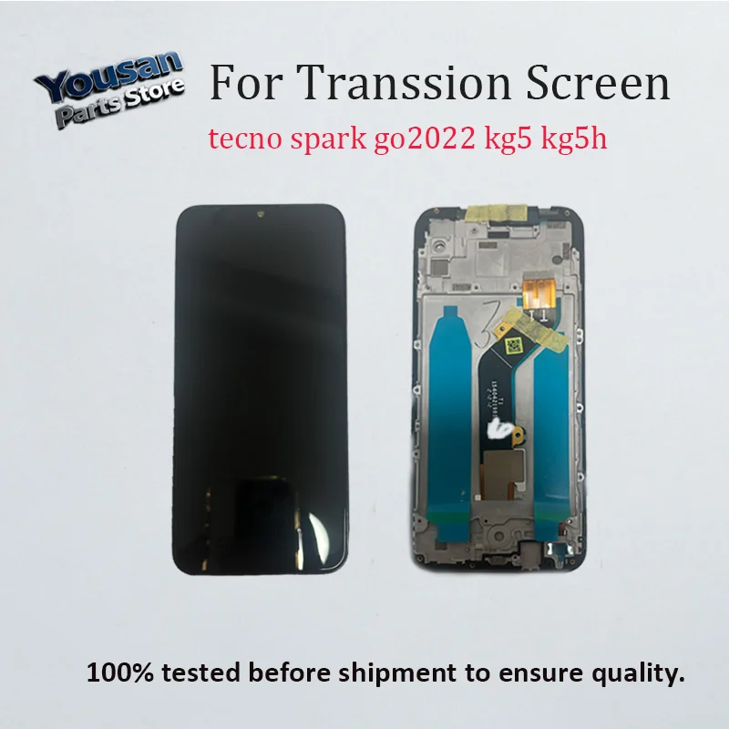 Фото Экран смартфона для Tecno Spark, сенсорный ЖК-дисплей для Tecno Go 2022 KG5 KG5H, сменный дигитайзер в сборе, запасные части №1