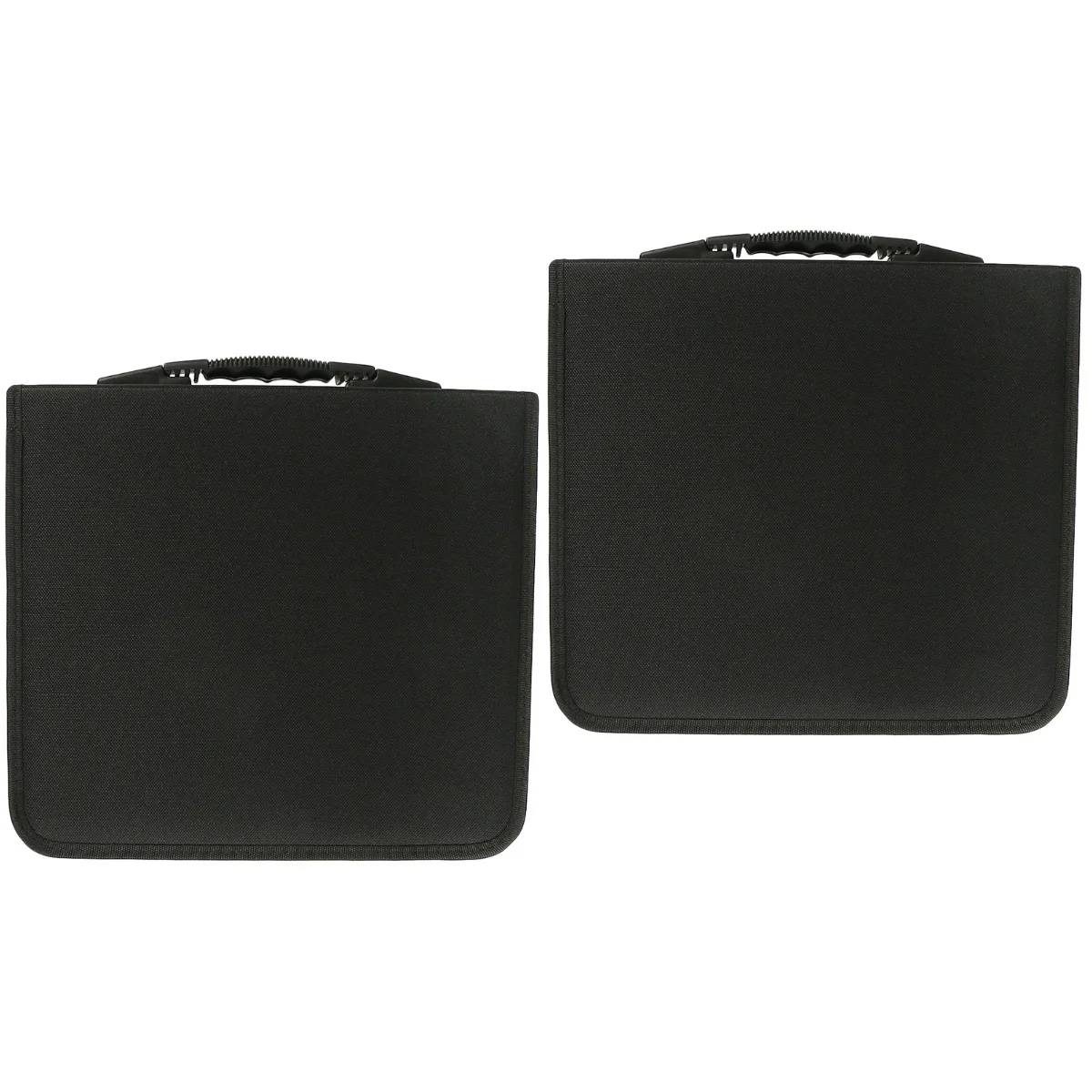 2pcs 320 Discs Portable CD DVD Wallet Holder Bag Case Album Organizer Media Storage Box(Black)
