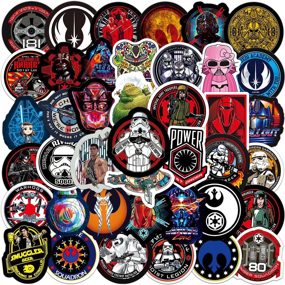 10/30/50PCS Cool Disney Star Wars Stickers Funny Decal Laptop Motorcycle Phone Car Skateboard Luggage Sticker Kid Classic Toy