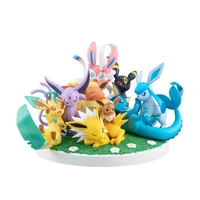pok%c3%a9mon toys 9 eevee family scene figures ornaments toy gifts for children