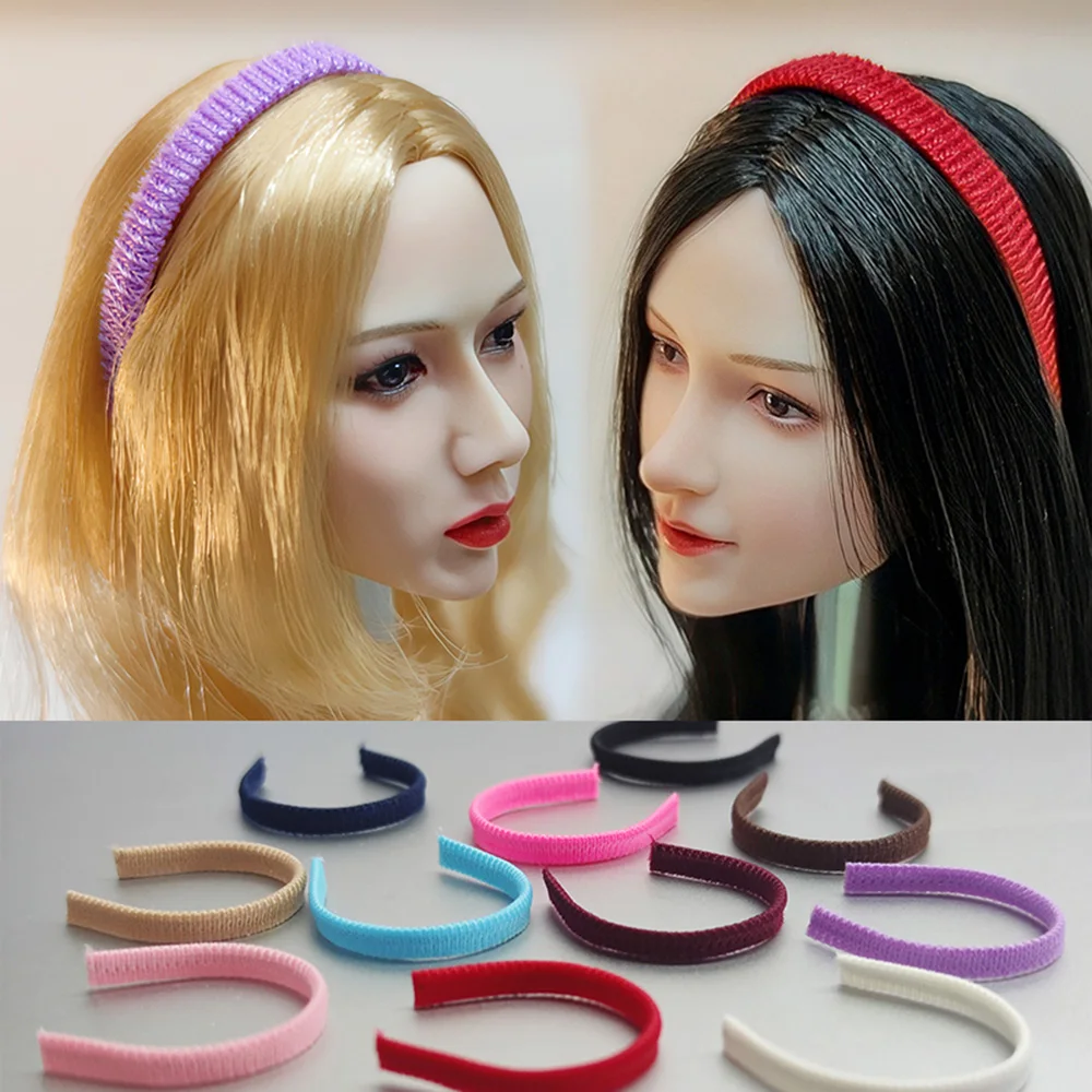 

1/6 Scale Girl Hairbands Female Cute Multicolor Hair Decorate Hoops Headwear Sweet Elastic Accessory Fit 12" Action Figure
