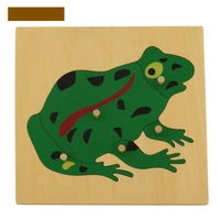frog puzzles 3d for children montessori preschool with knob board children house toys games