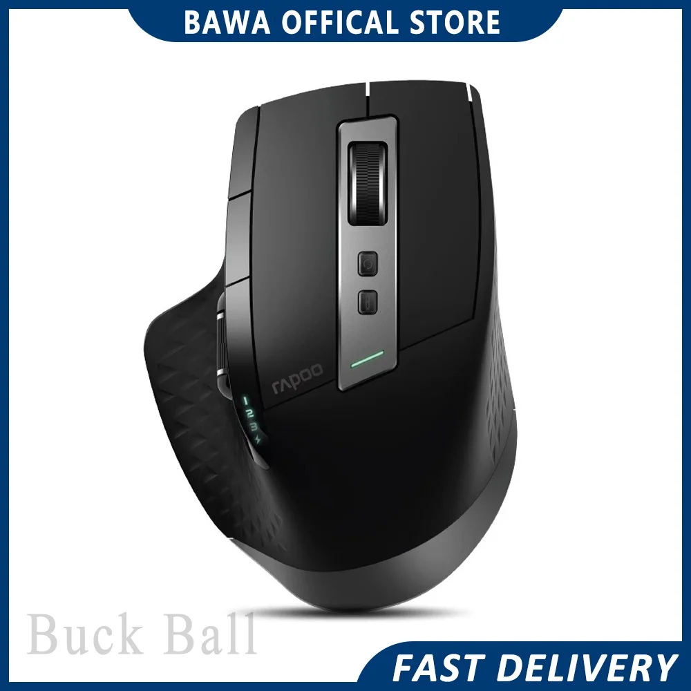 

Rapoo Mt750s Mouse Tri Mode Bluetooth Wireless 2.4g Wired Mechanical Mouse E-Sports Gamer Accessory For Computer Pc Mice Gifts