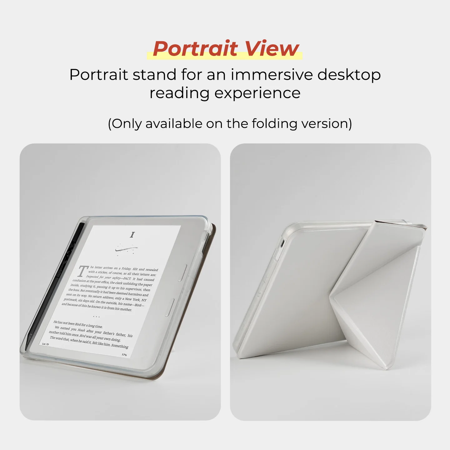 Фото Съемный магнитный чехол Twosheep Campus для Kobo Libra Colour Libra2, подставка для ручки, акриловый прозрачный чехол, смарт-чехол №5
