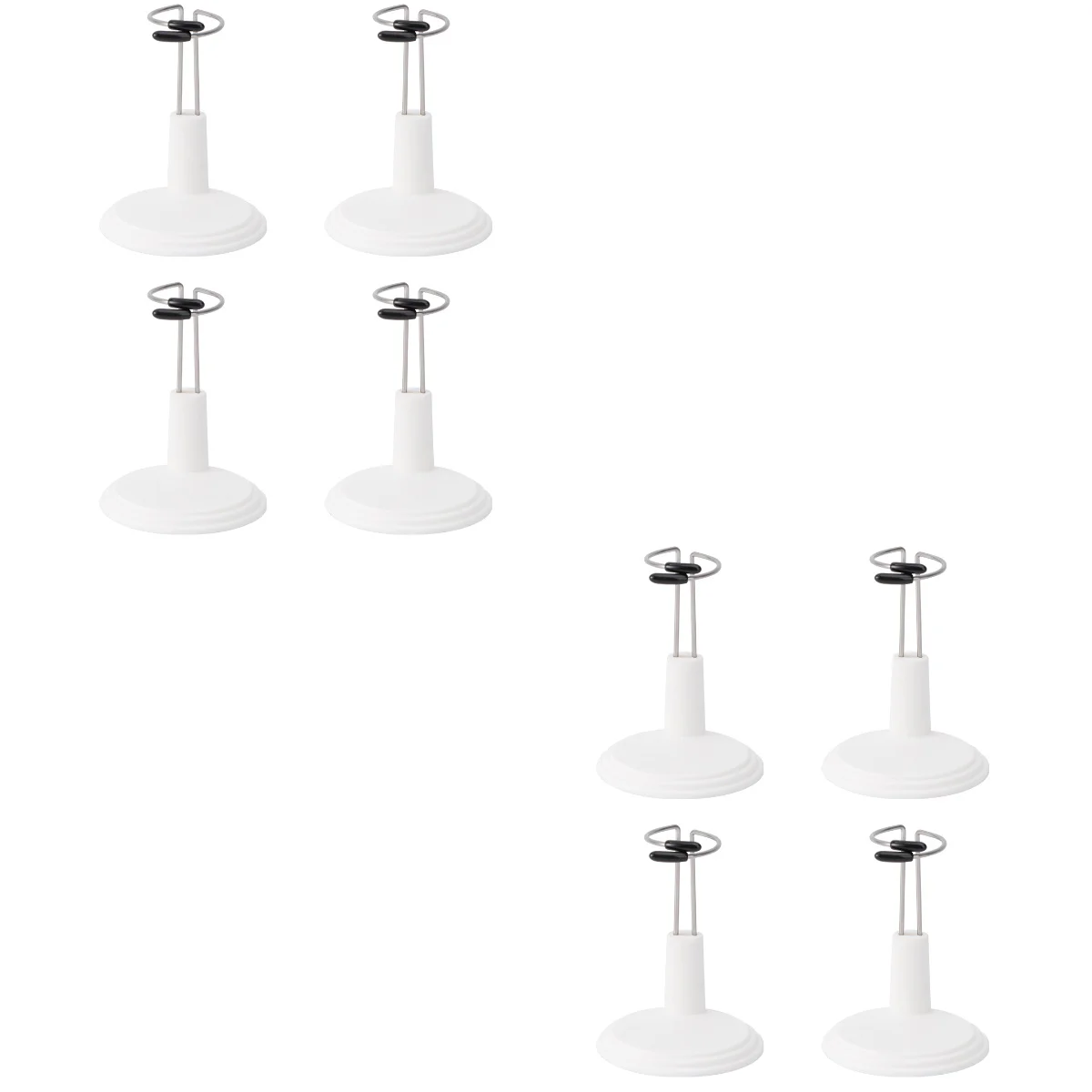 

8 pcs Creative Doll Bracket Support Portable Teddy Bear Stand Fashion Dolls Storage Rack for Home White 15cm