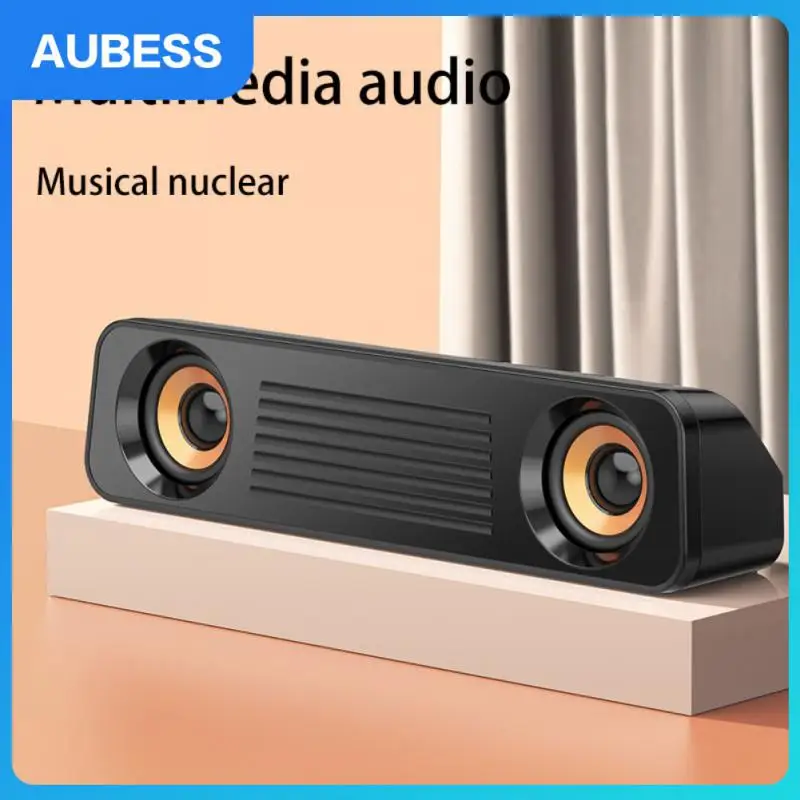 

Power 2x3w Audio Equipment Bigger Sound Double Speakers Subwoofer Live Hearing Exquisite Knob Design Usb Interface Abs