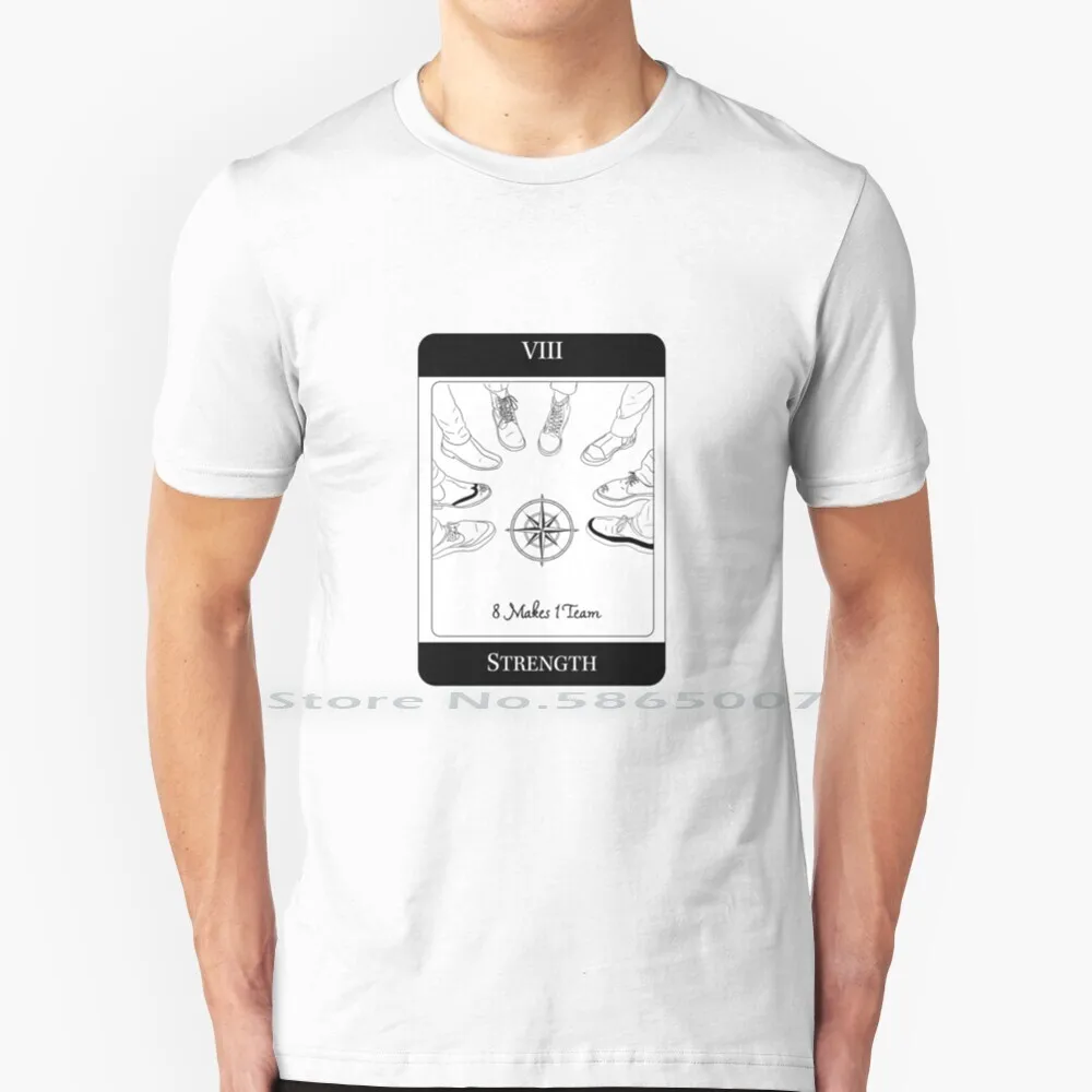 

8 команд [Карта Таро Viii] футболка из 100% хлопка, парк атез Ким хунжун, Seonghwa Jeong Yunho Kang Yeosang Choi San Song