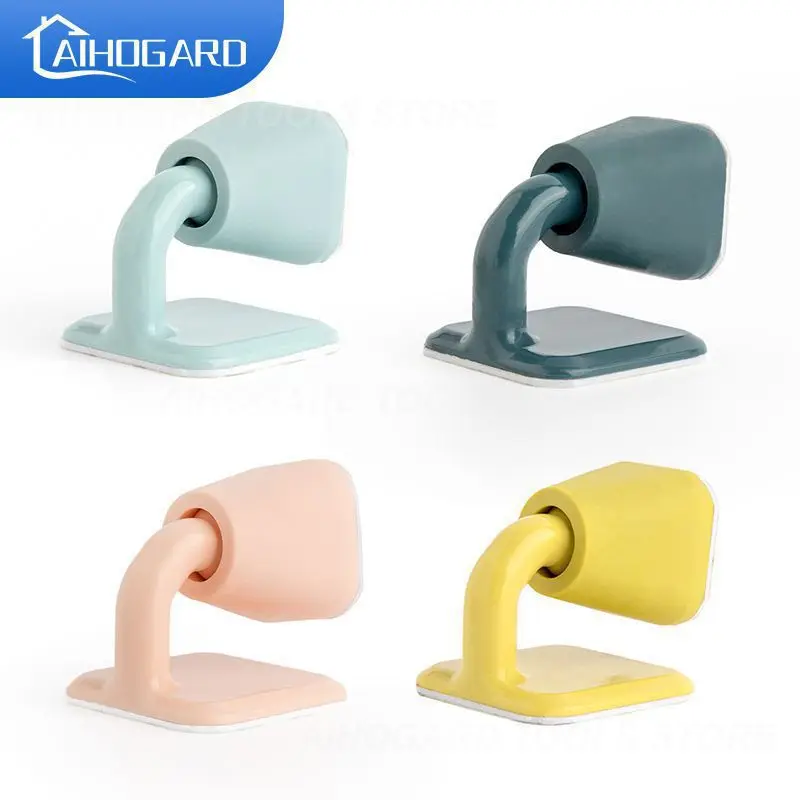 

Silicone Punch-free Self Adhesive Door Stopper Non Drilling Sticker Wall Protectors Anti-bump Door Holder Door Stop Wall Supplie