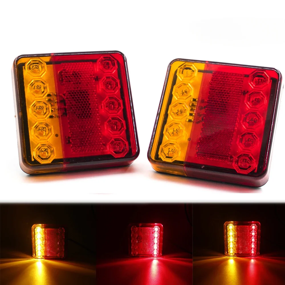 2 шт. 10 светодиодов 12 В 24 задний фонарь Предупреждающий указатель поворота