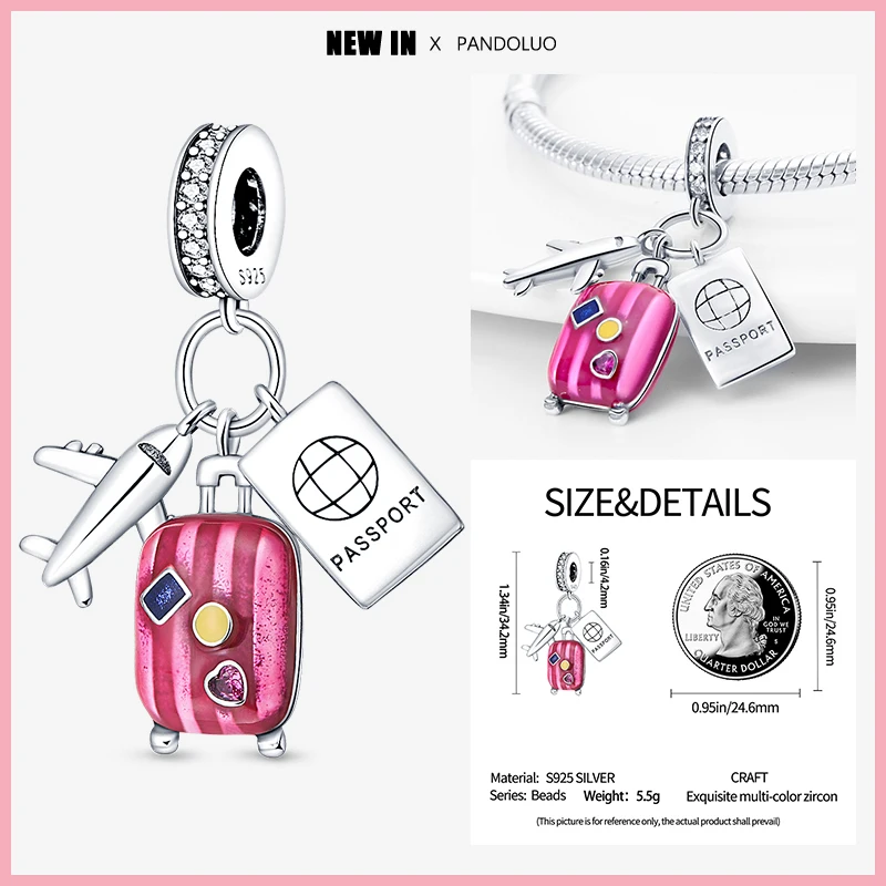 Браслет Pandora женский из серебра 925 пробы с Шармами