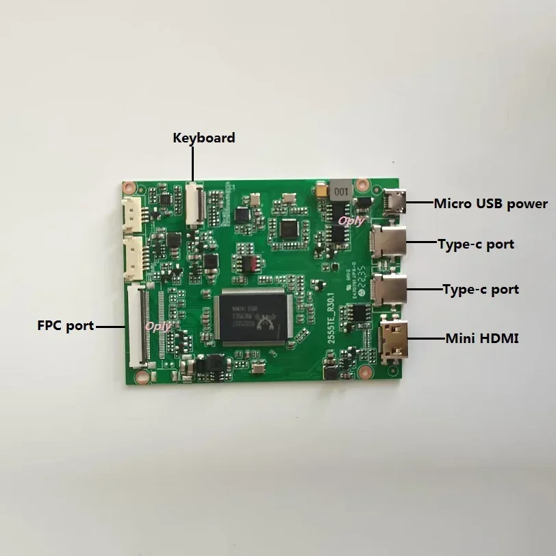 Фото Плата контроллера 2 TYPE C Mini HDMI-совместимая для N160JME N160JME-GQA N160JME-GL2 16 дюймов 1920x1200 EDP светодиодная панель комплект экрана DIY №2