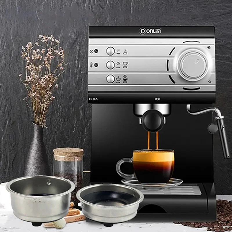 

Stainless Steel Coffee Filter Basket Strainer Detachable Coffee Machine Filter For Home Office Coffee Machine Accessories