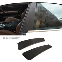 for maserati ghibli 2014 2021 auto external styling real carbon fiber car window b c pillar sticker decor covers car accessories