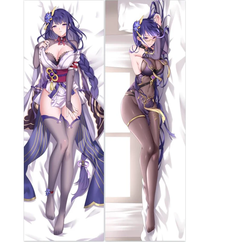 

New PatternHot Game Genshin Impact Baal Fullbody Pillow Case Raiden Shogun Anime Dakimakura Hugging Body Cover Cool
