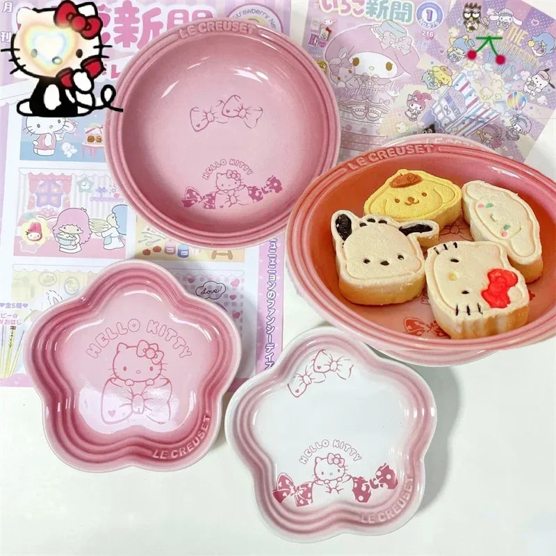 Sanrio Kawaii Hello Kitty керамическая плитка мультяшная Милая креативная форма фрукты