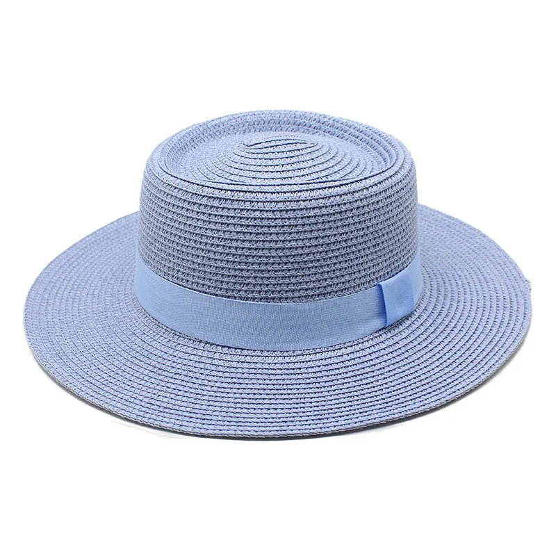 

Summer Sun Straw Hats Ladies Fashion Ribbon Sunscreen Beach Hats Outdoor Travel Available Simple Caps