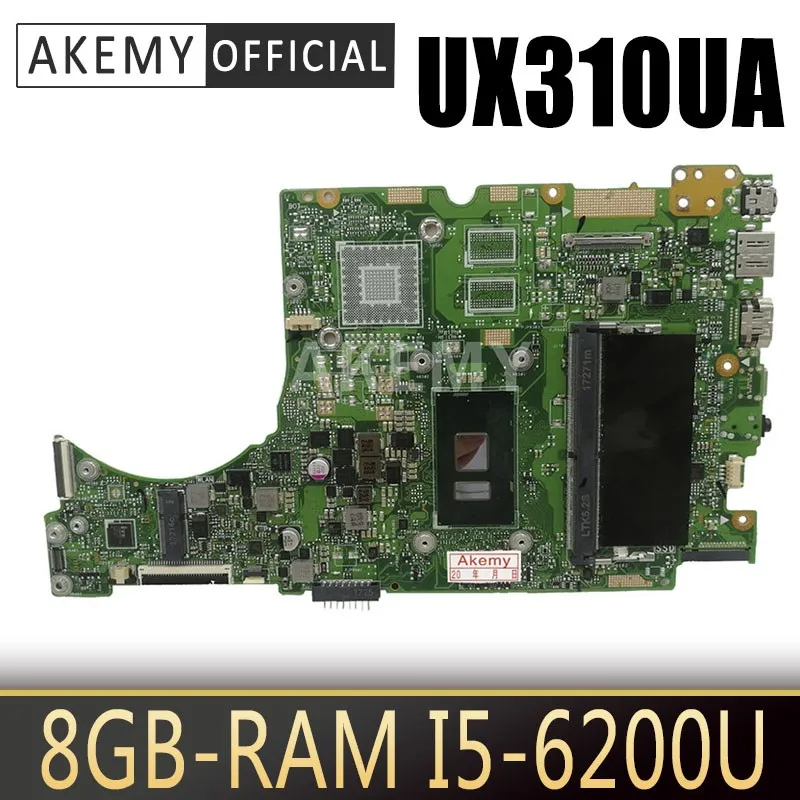 

Материнская плата UX310UA для ноутбука ASUS UX310UQK UX310UQ UX410UQ UX410UQK UX310UA, оригинальная материнская плата 8GB-RAM I5-6200U