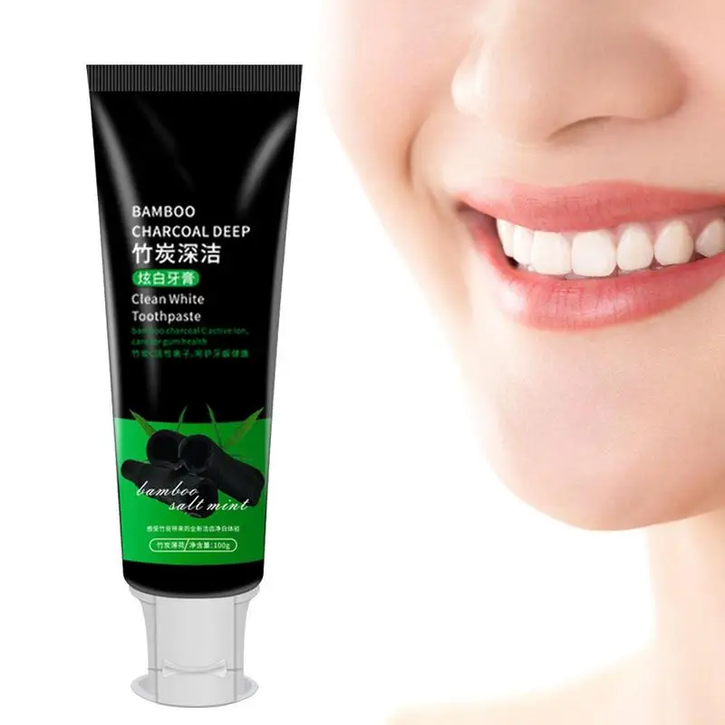 

Activated Charcoal Deep Clean White Toothpaste Natural Bamboo Charcoal Toothpaste Teeth Whitening Removes Stains Tooth Care