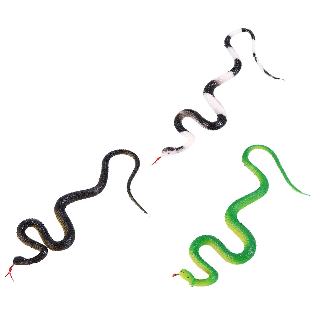 

Искусственная Змея 3 шт., детские игрушки, Искусственная резина, реквизит