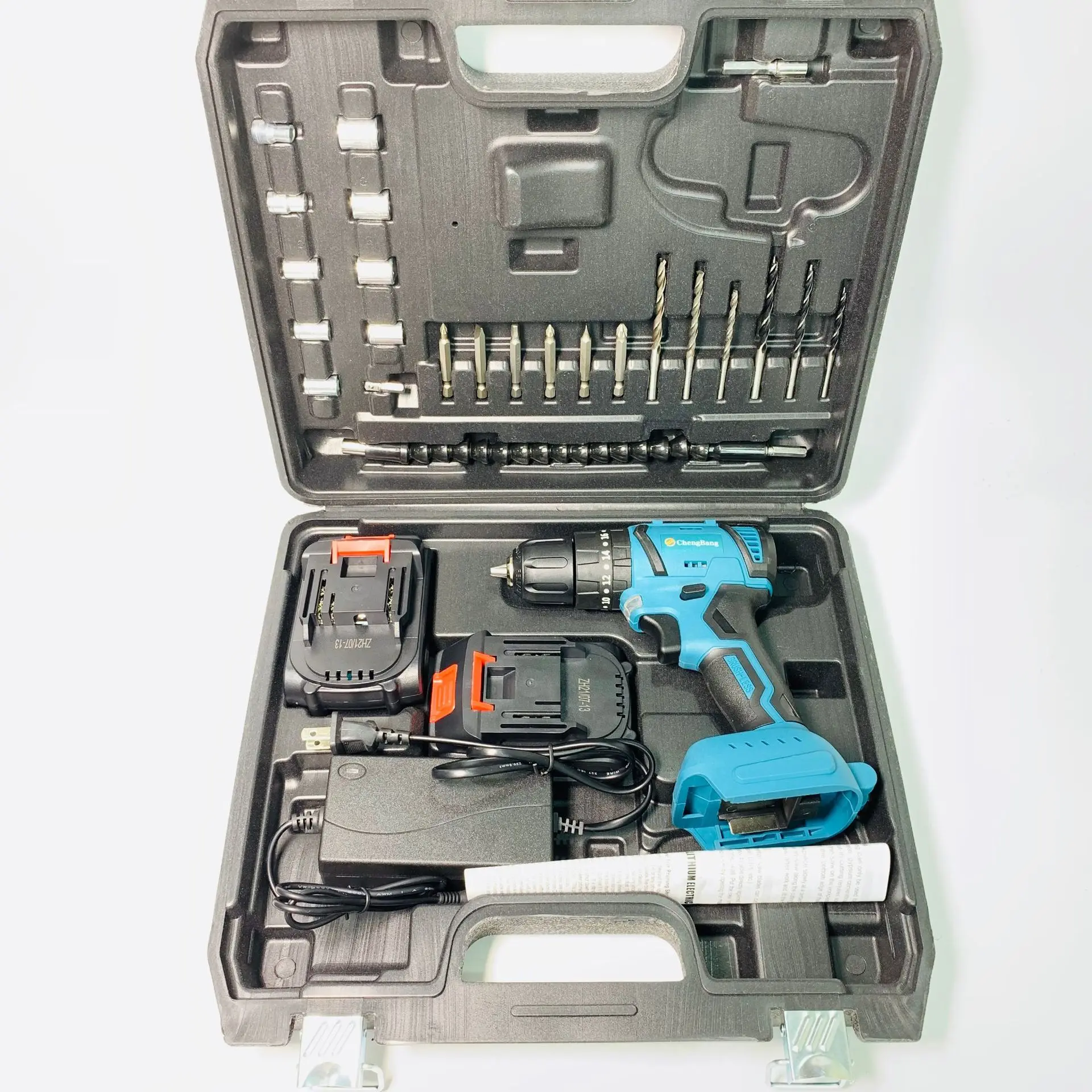 

lithium brushless electric impact drill black suit rechargeable drill electric tools