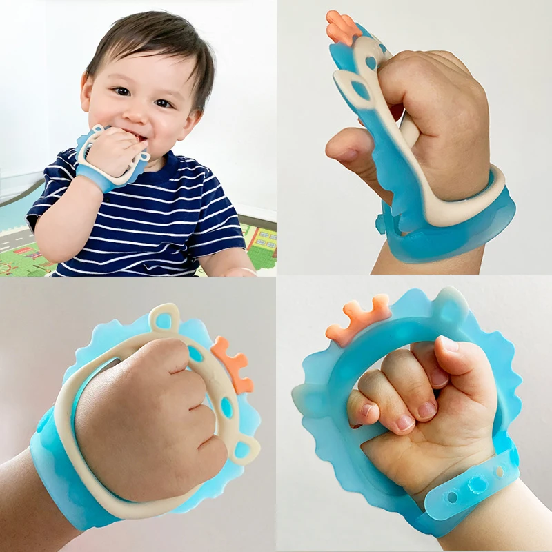 

Новая детская искусственная перчатка-грызунок для новорожденных Жевательная мультяшная перчатка с тигром со звуком Прорезыватель для кор...