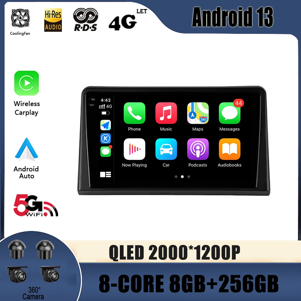 

Автомагнитола, мультимедийный видеоплеер с GPS для Hyundai Sonata 7 LF 2017-2019, Android 13, навигация, № 2 Din, DVD-плеер