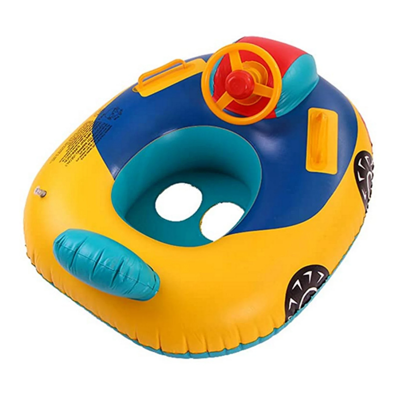 

Детский Плавающий поплавок с ручками, безопасное Надувное детское плавающее сиденье, автомобильный бассейн, кольцо для От 1 до 5 лет, круг для плавания