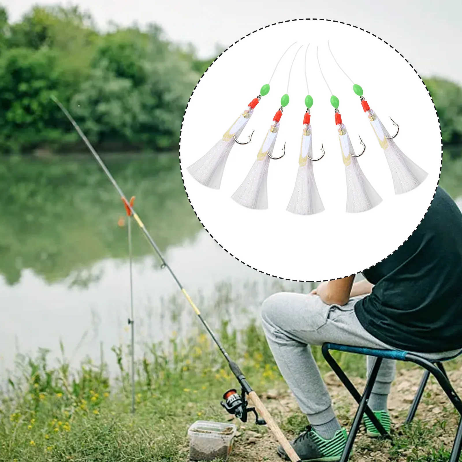 MUSTAD Shrimp 4 Hooks Feather Rig приманки и мармышки V107488566Цвет: Luminous;