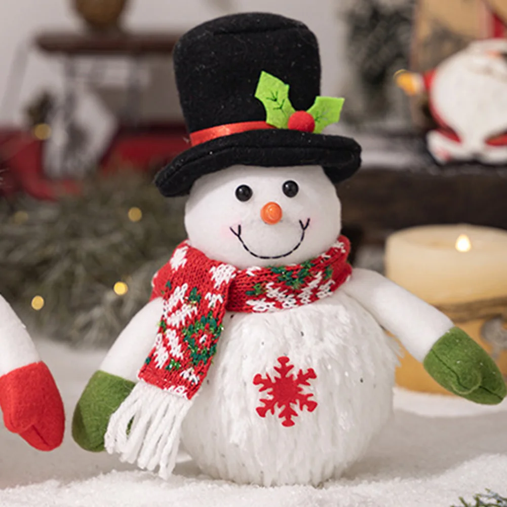 Светодиодный светильник рождественская кукла-снеговик украшение с подсветкой