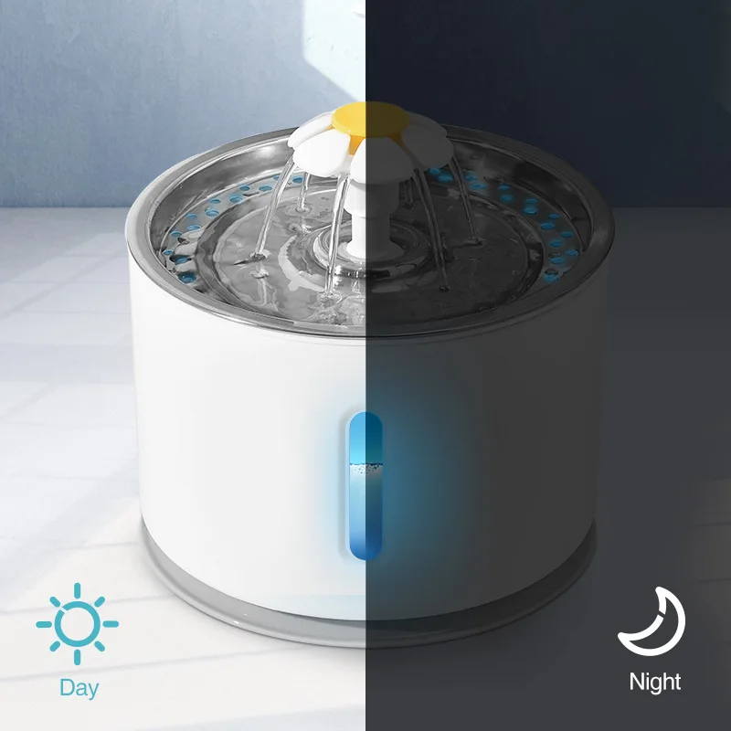 304 л роскошный фонтан для воды кошек из нержавеющей стали кошек/щенков/маленьких