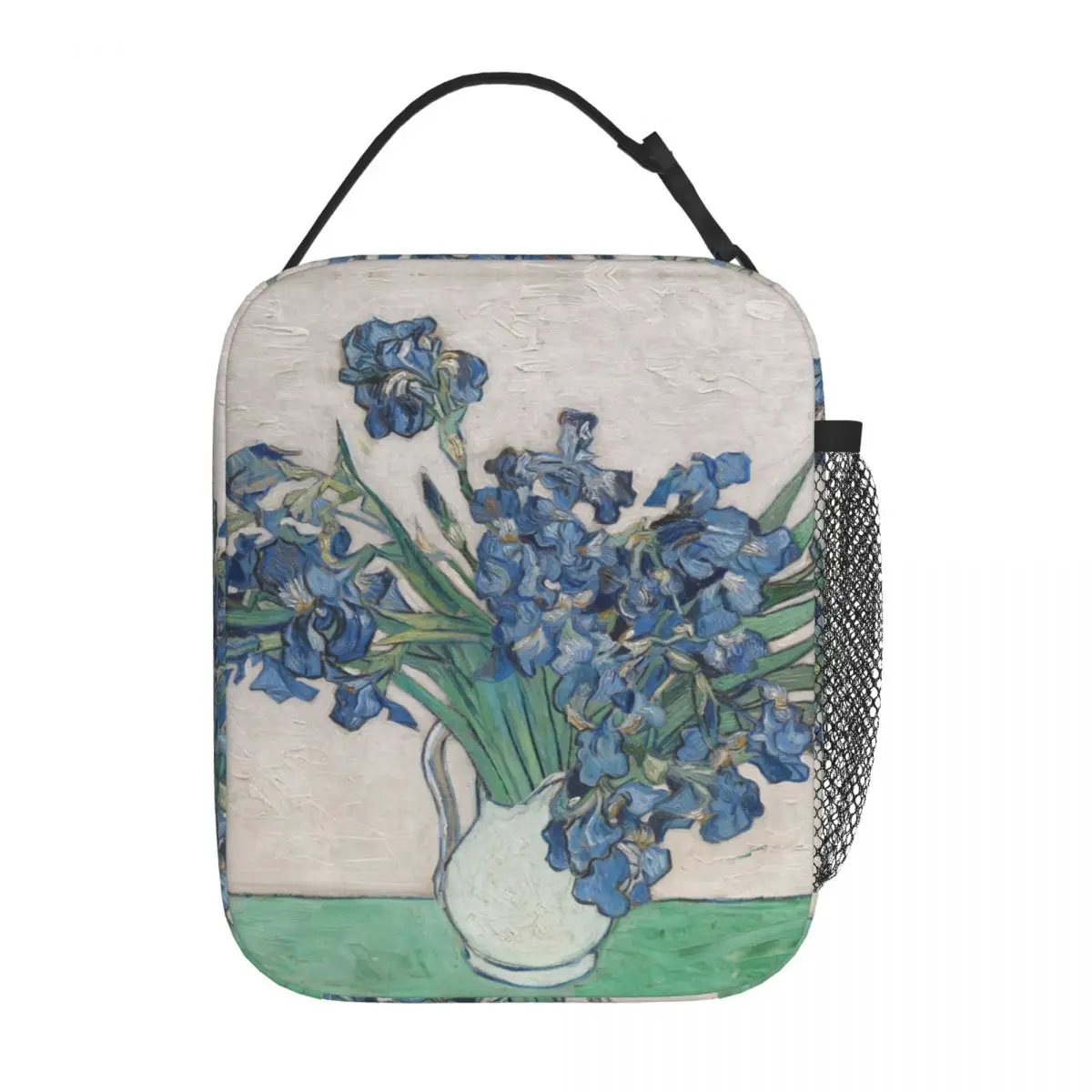 

Irises Painting By Vincent Van Gogh Merch Insulated Lunch Tote Bag Dutch Post Art All Season Thermal Cooler Lunch Box