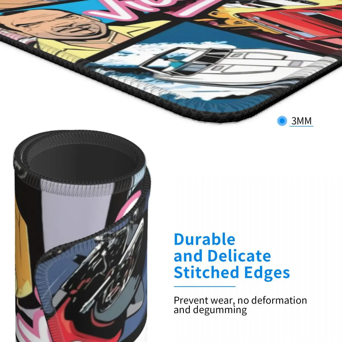 Коврик для мыши Приключения резиновый противоскользящий коврик компьютерных