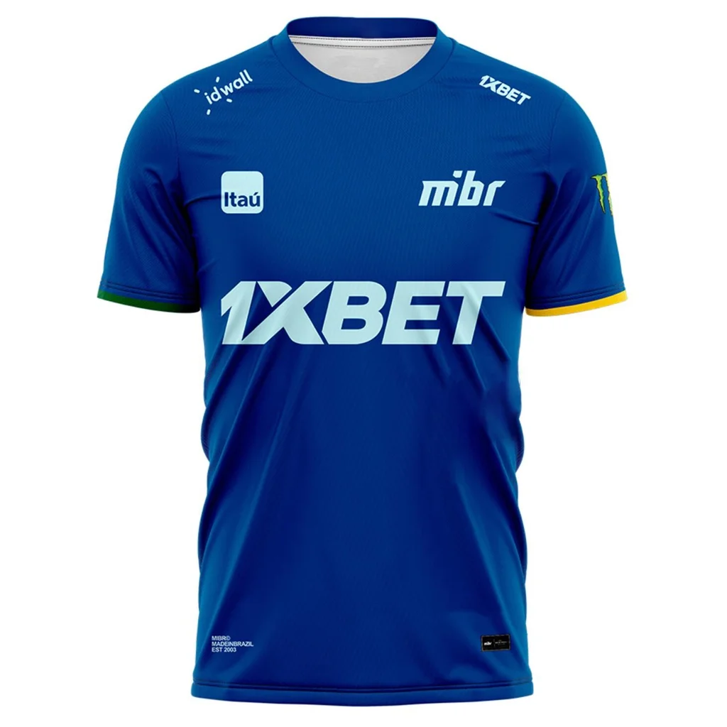 2025 Csgo E-Sports MiBR Team Uniform Бразилия мужская спортивная майка для фанатов футболка