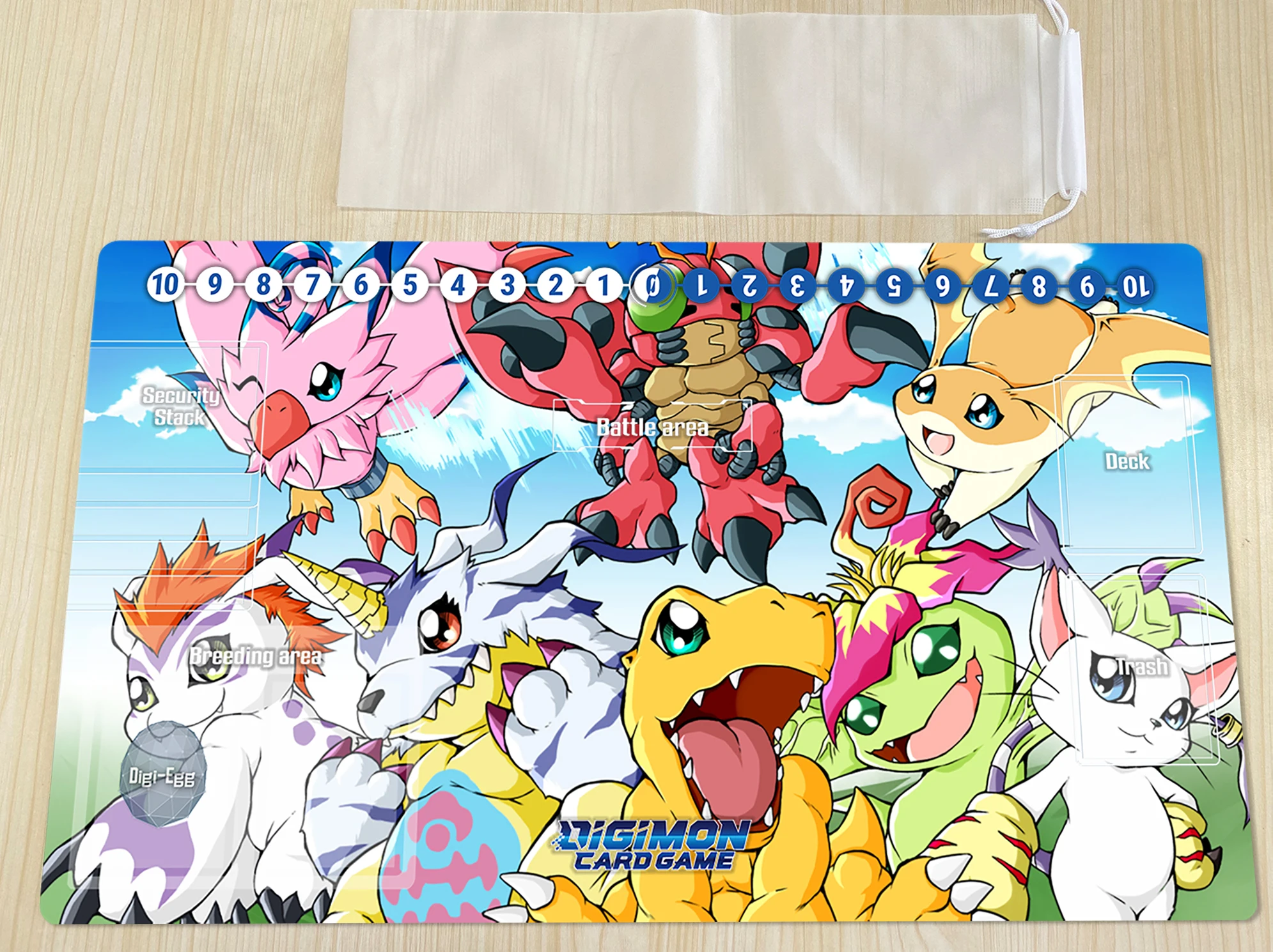 

Digimon Playmat Agumon Gomamon Tailmon Board Game Duel Mat DTCG CCG Trading Card Game Mat Custom Anime Mouse Pad Rubber Free Bag