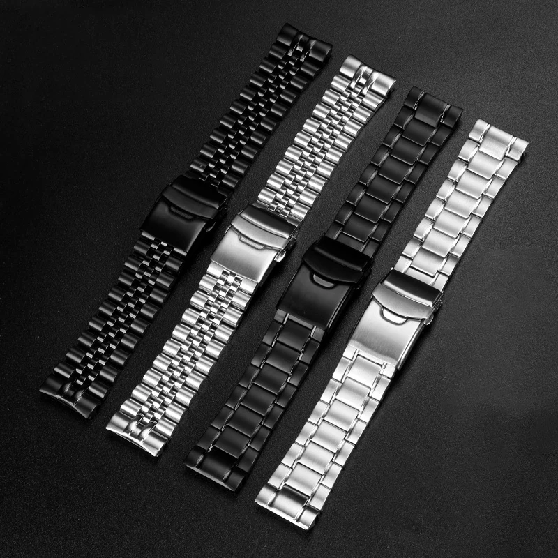 22MM Silver Stainless Steel Watchband For Seiko Abalone Turtle Diving Watch SRPE99K1 Strap773srp774srp777 Men's Wristband Access