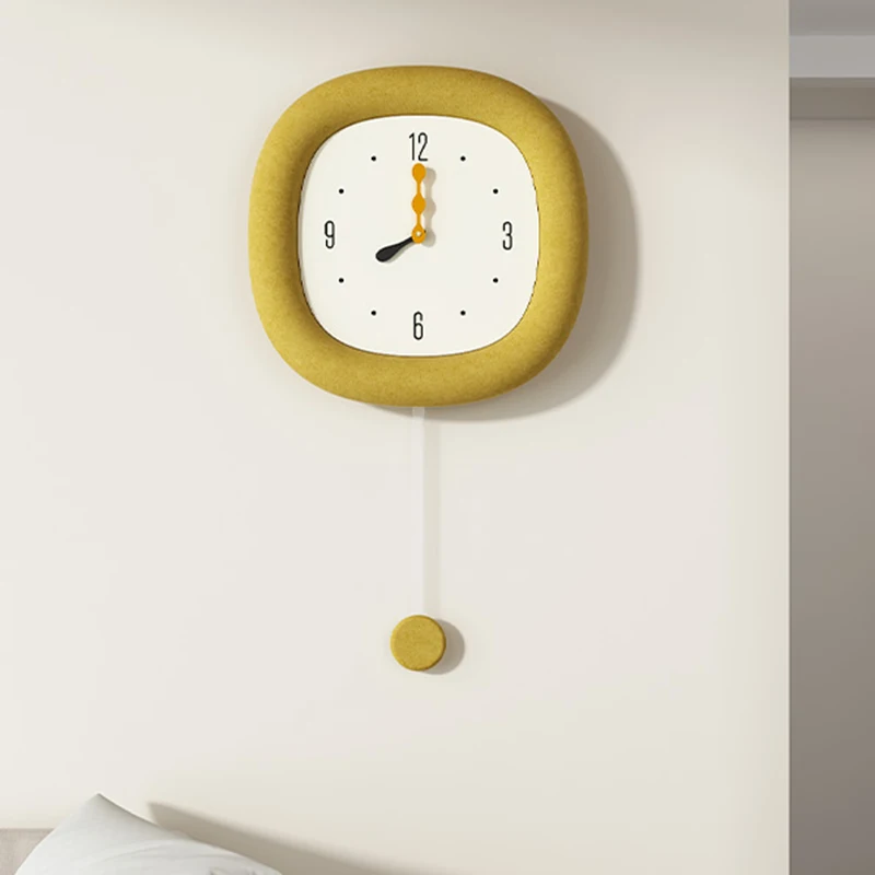 

Silent Modern Living Room Clock Wall Hanging Pendulum Creative Luminous Wall Clock Minimalist Square Relojes De Pared Wall Decor